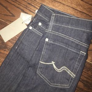 7 For All Mankind Roxanne Skinnies with crystals!